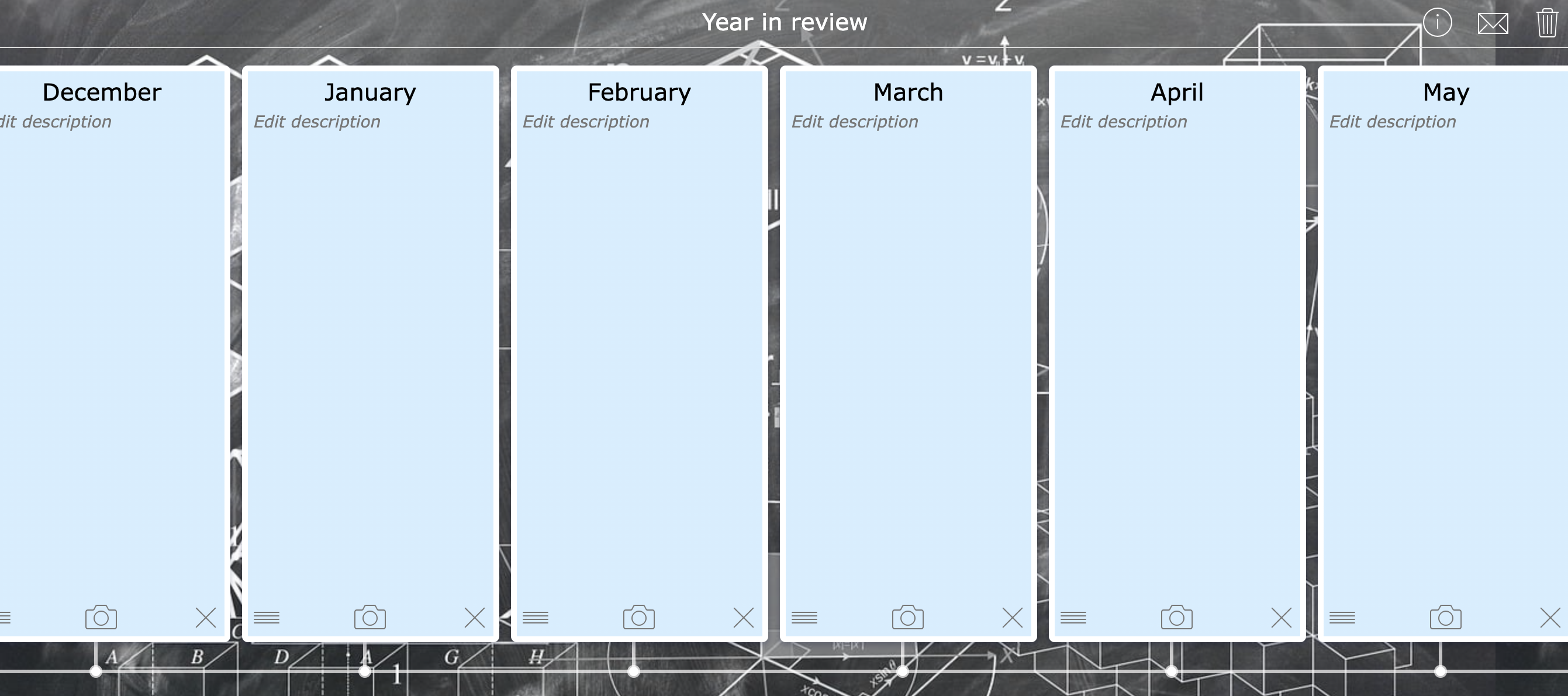 End of school year lesson activity - Year in review with a Timeline