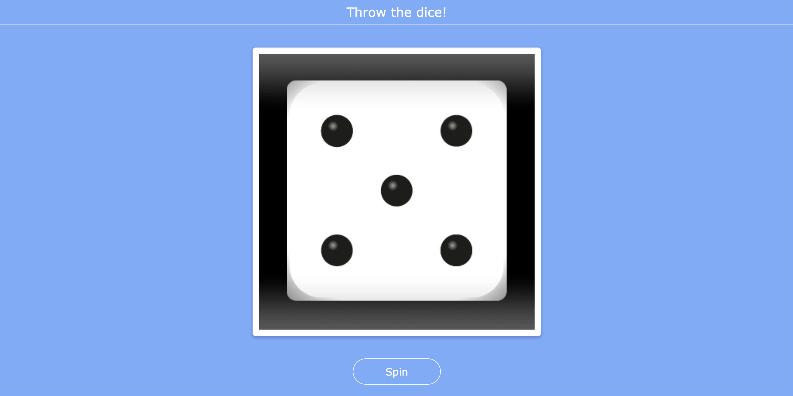 Digital dice for kindergarten