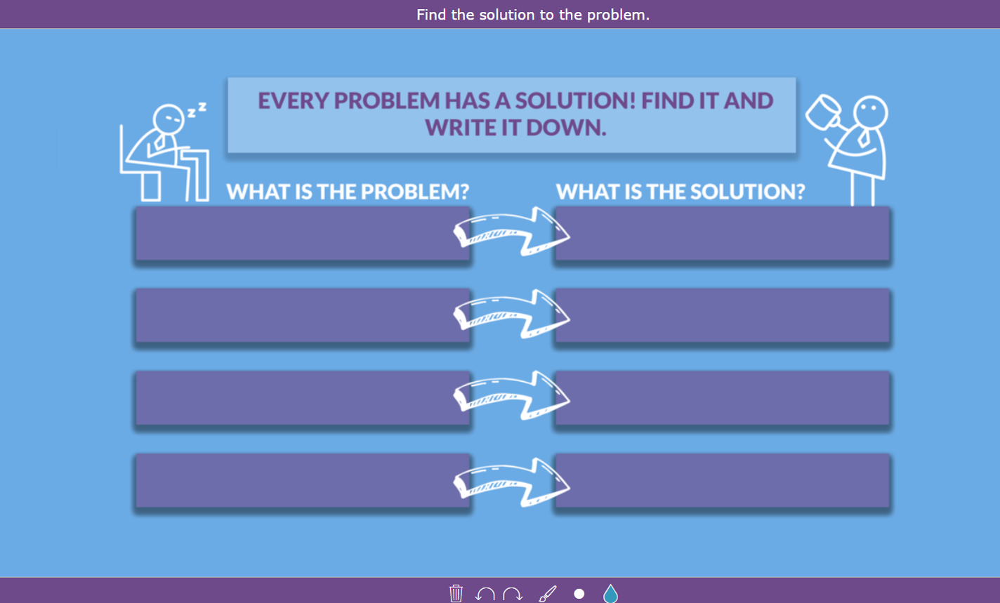 digital exit ticket - Problem and solution