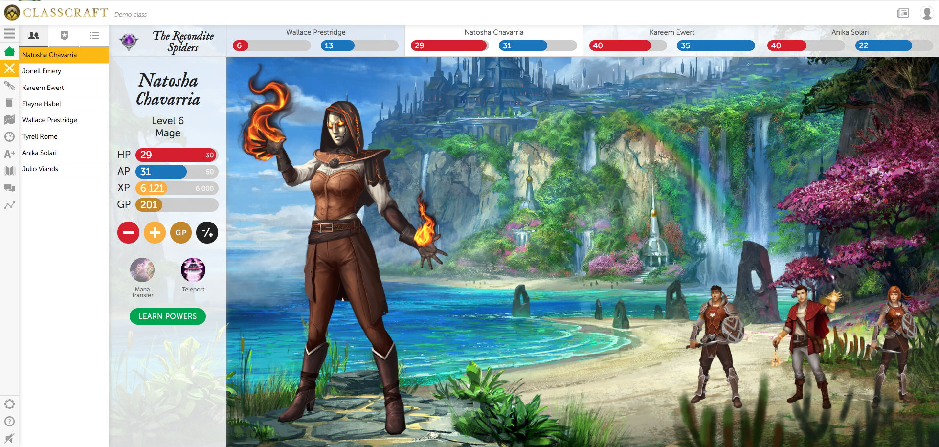 Gamification in education with classcraft