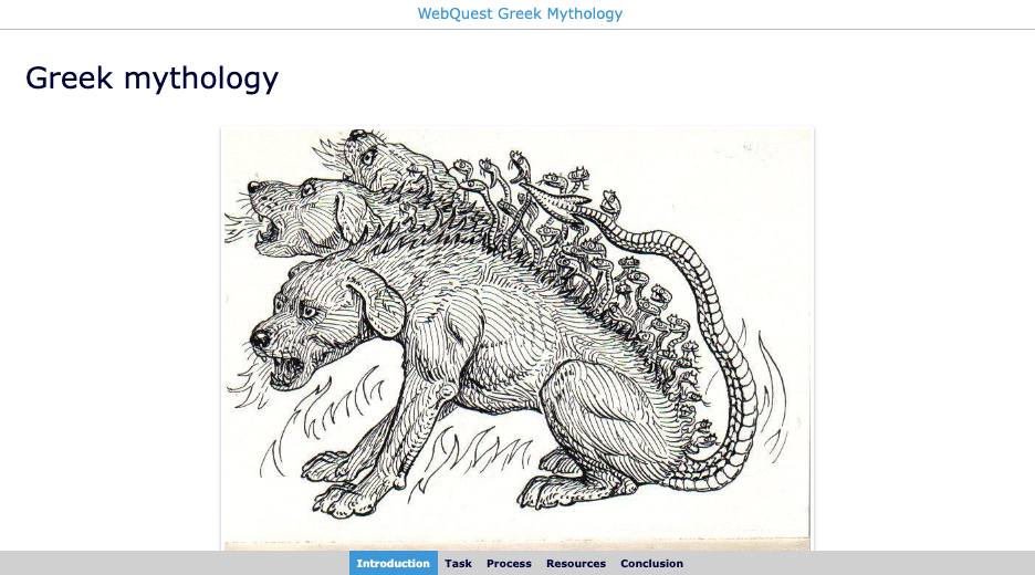 WebQuest Greek Mythology