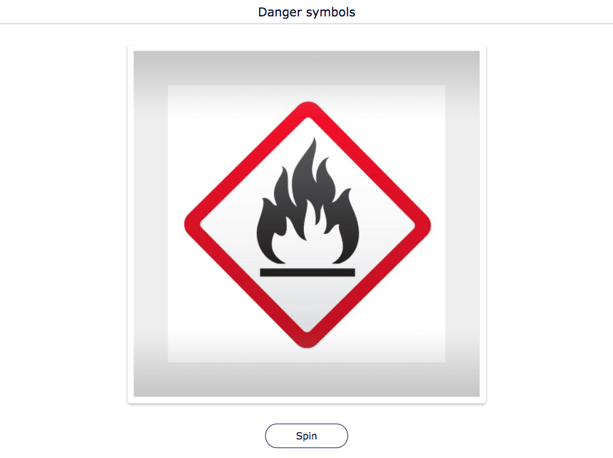 Danger symbols lesson example