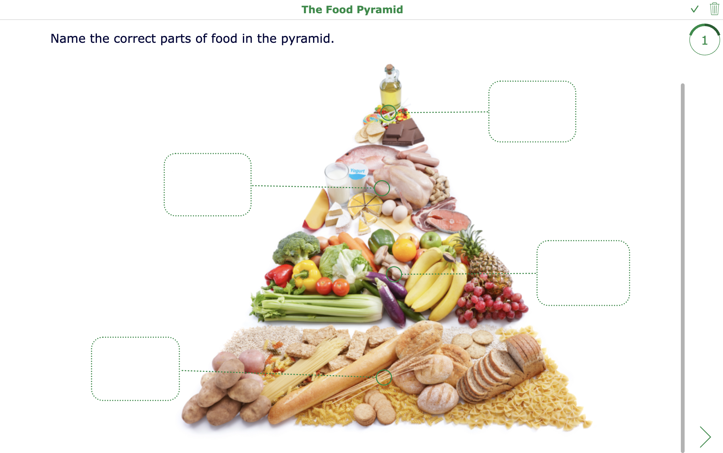 Food pyramid lesson SDG 3 - good health & well being