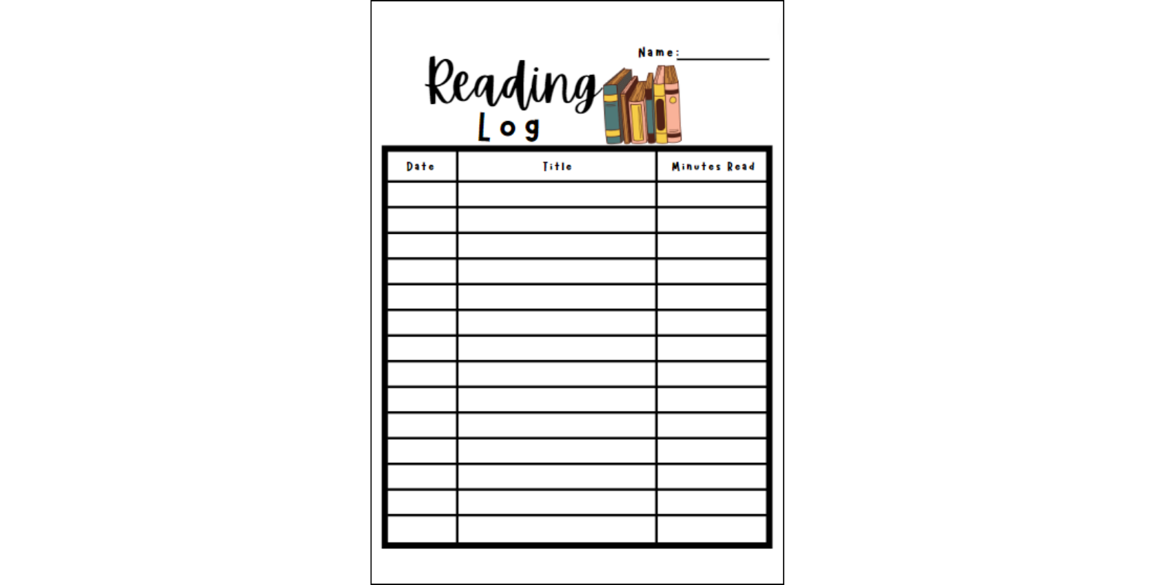 Reading log