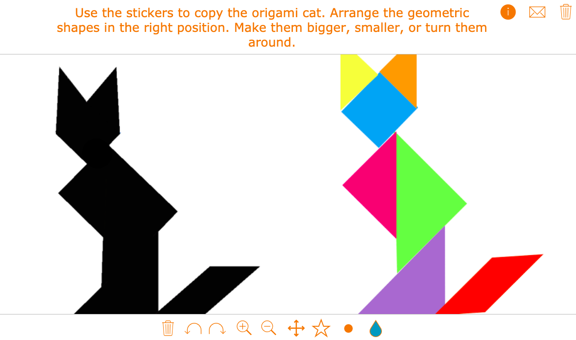 Interactive whiteboard lesson example for math teachers with BookWidgets