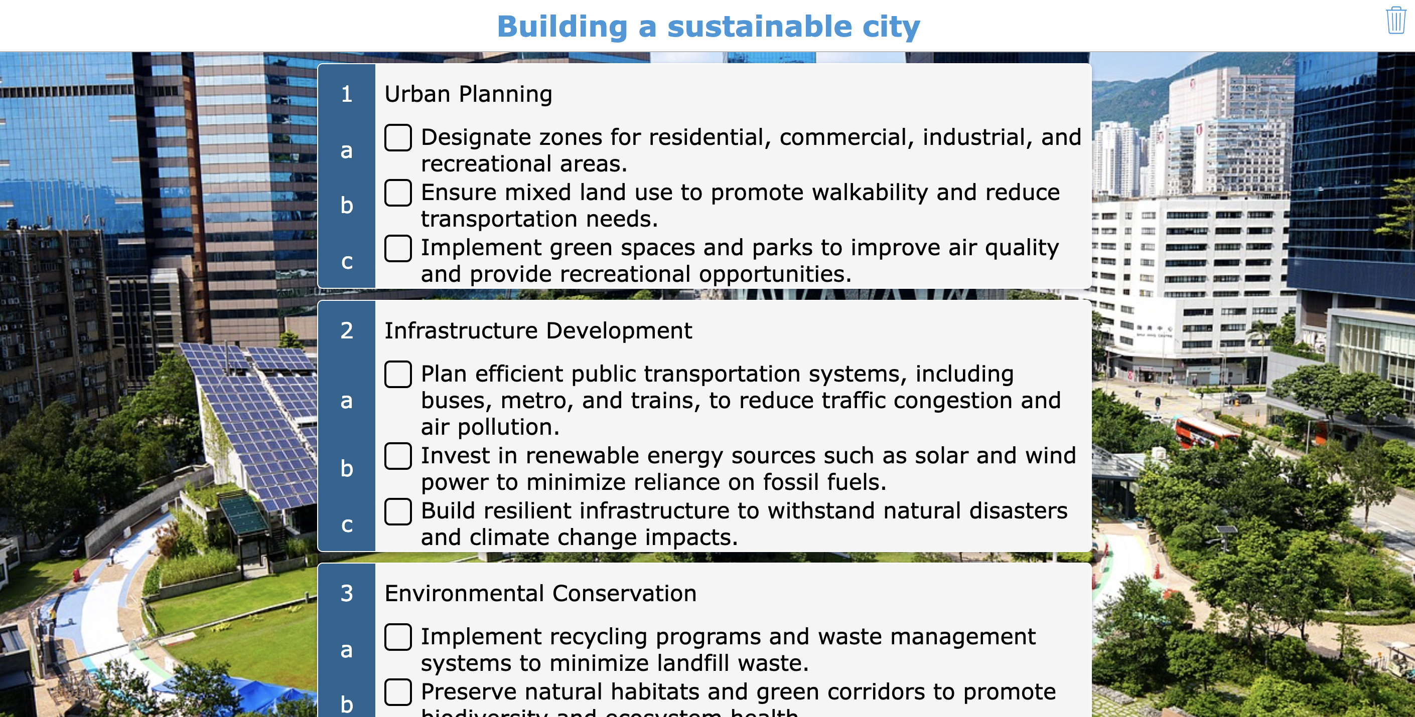 SDG 11 Sustainable Cities and Communities lesson plan