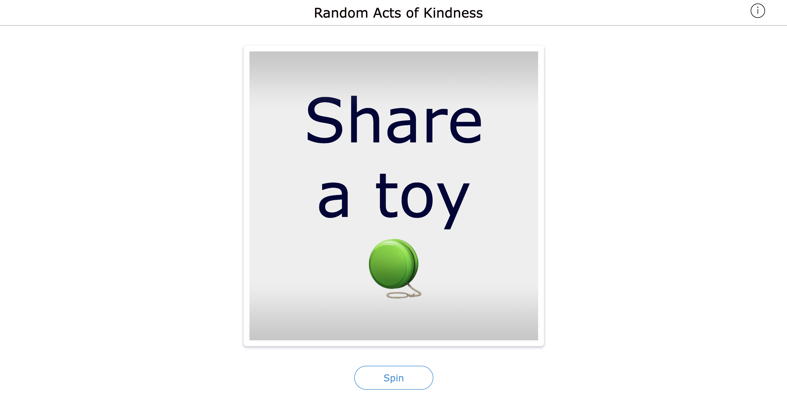 Random act of kindness - Kindergarten activity