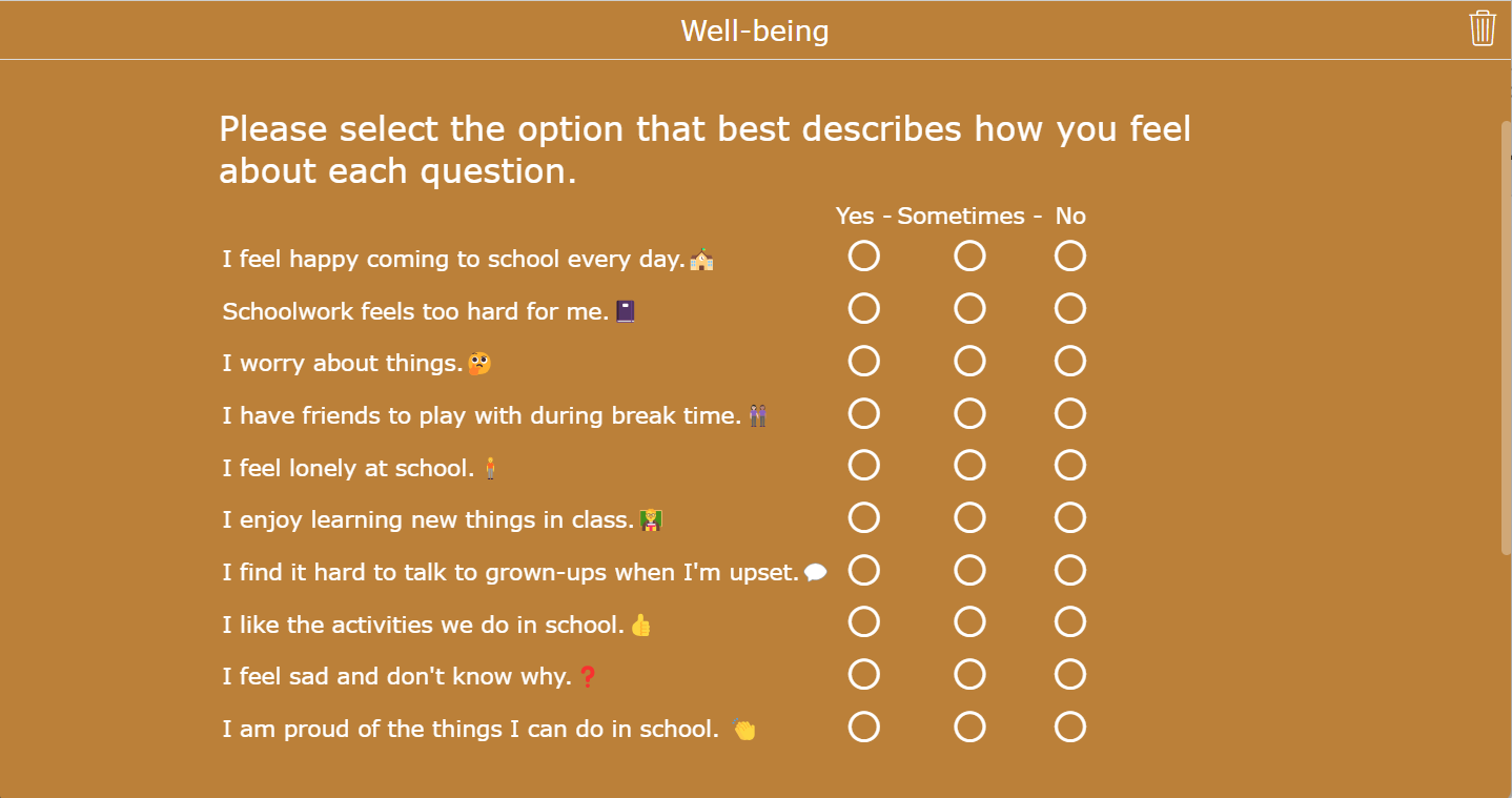 Survey for parents