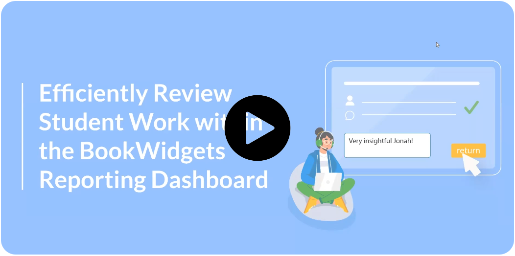 Video tutorial webinar BookWidgets grading dashboard