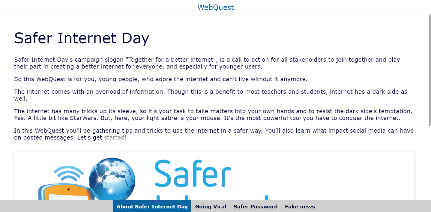 Webquest Safer Internet