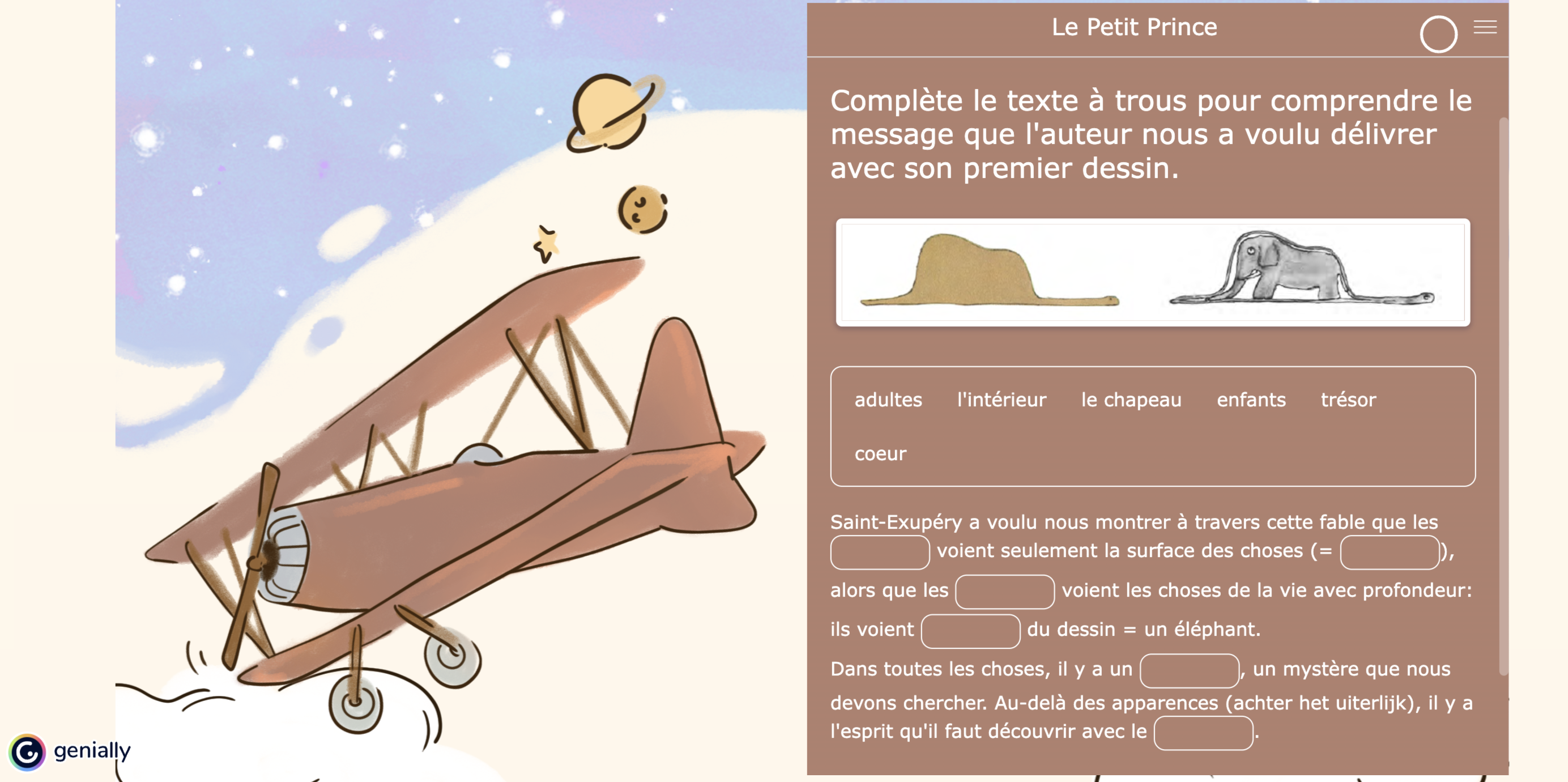 Edtech App Smash BookWidgets Genially Webquest Le Petit Prince