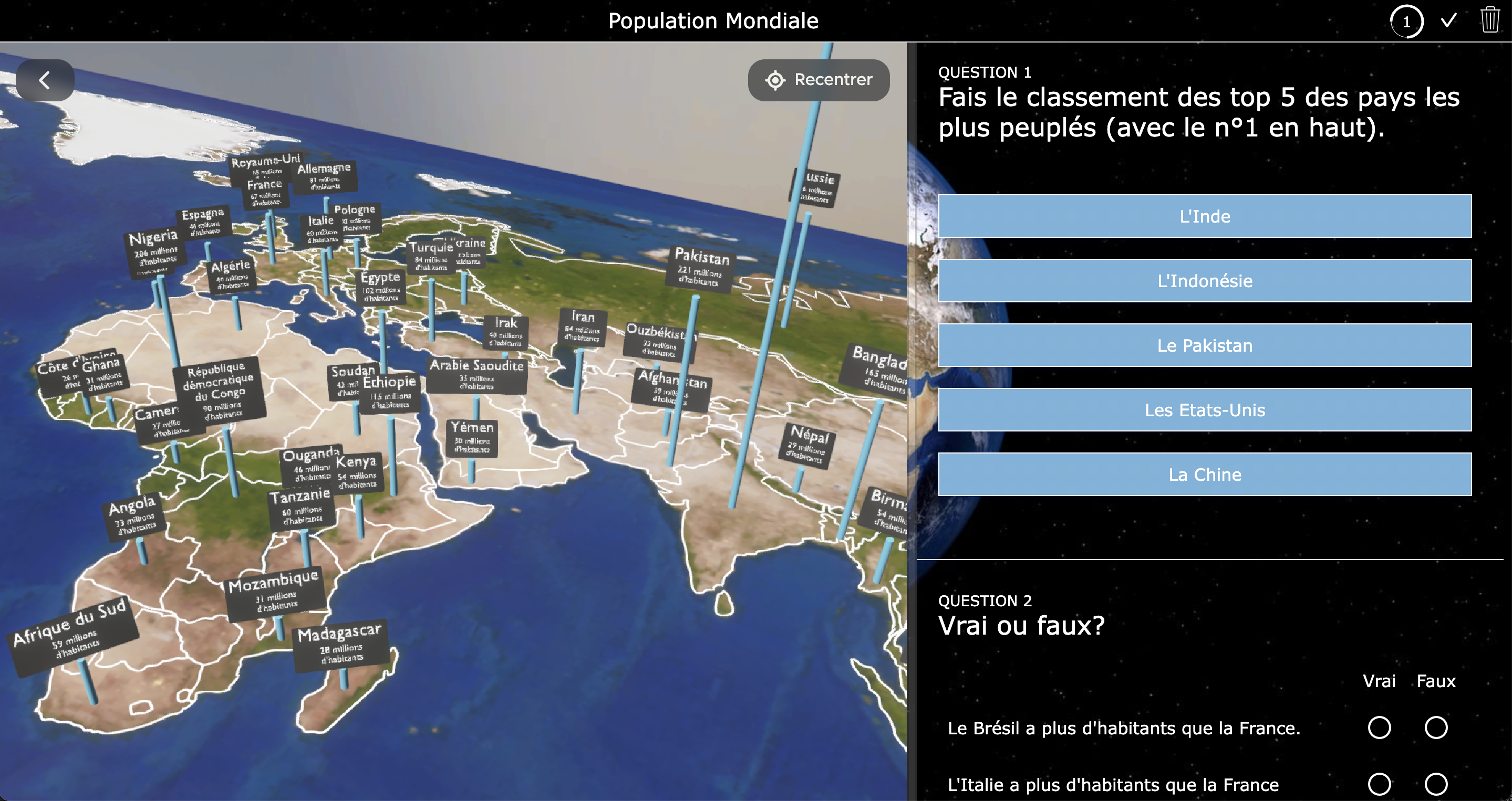 ICT in geography classes lesson ideas - Foxar AR and BookWidgets