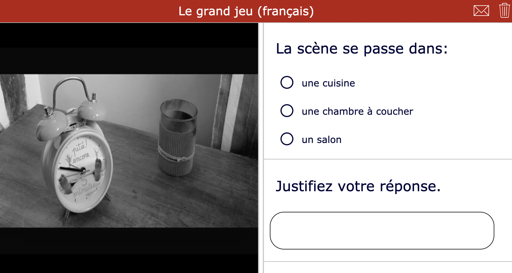 Short films - Le grand jeu - rench listening comprehension