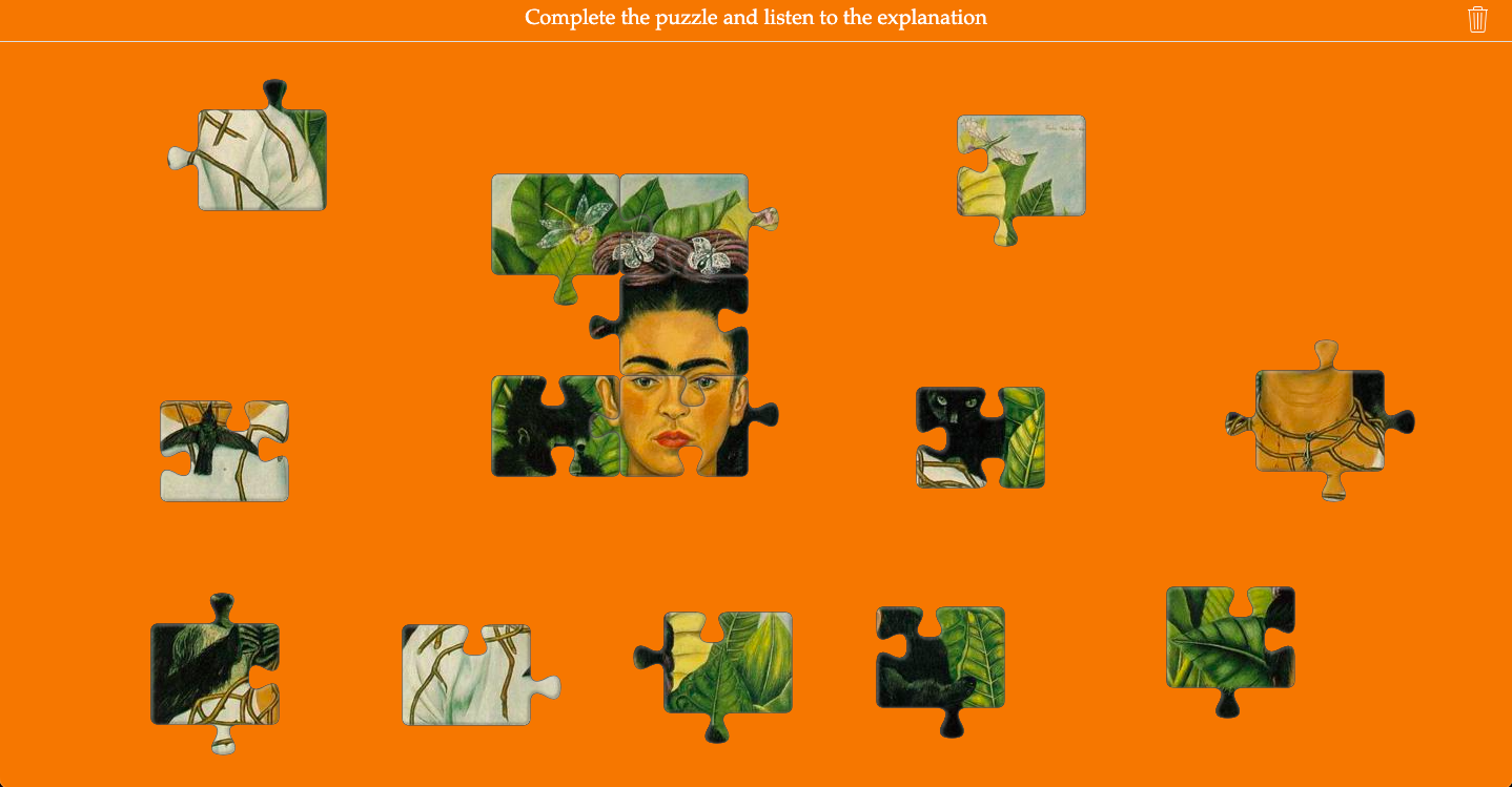 Art puzzle of Frida Kahlo