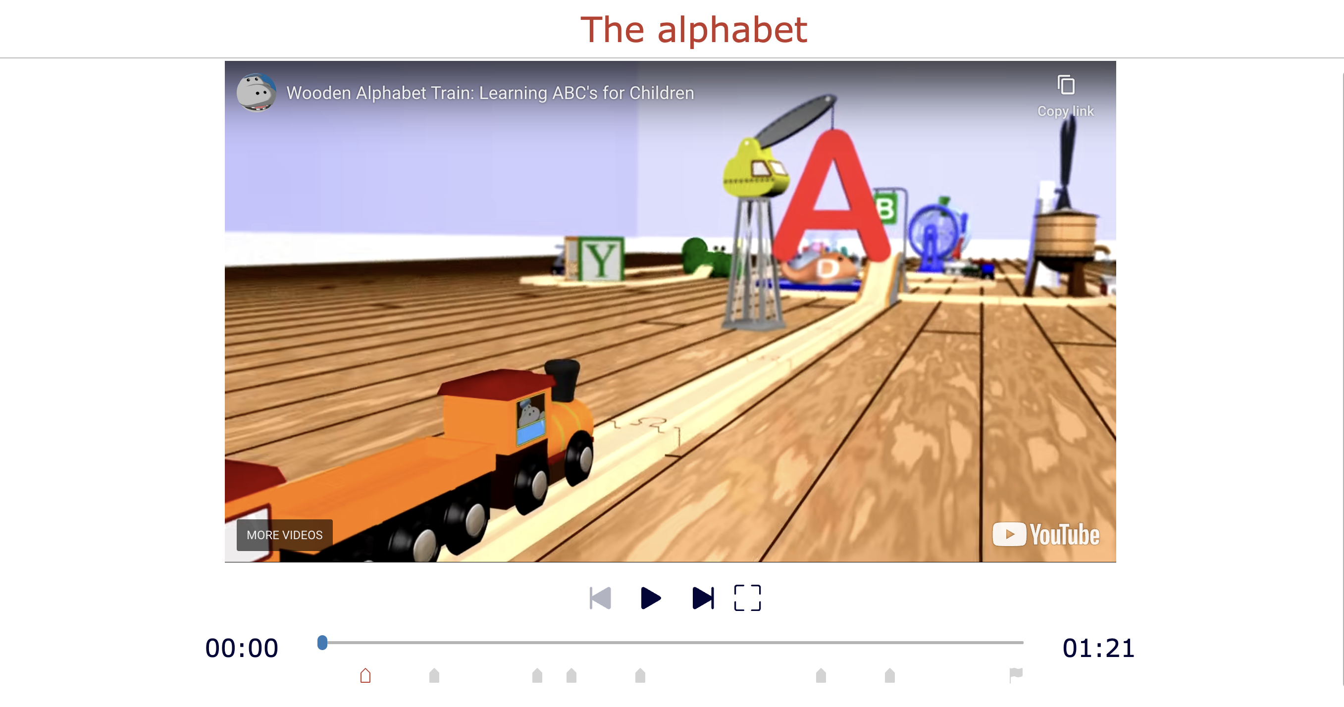 Learning the alphabeth - Kindergarten activity
