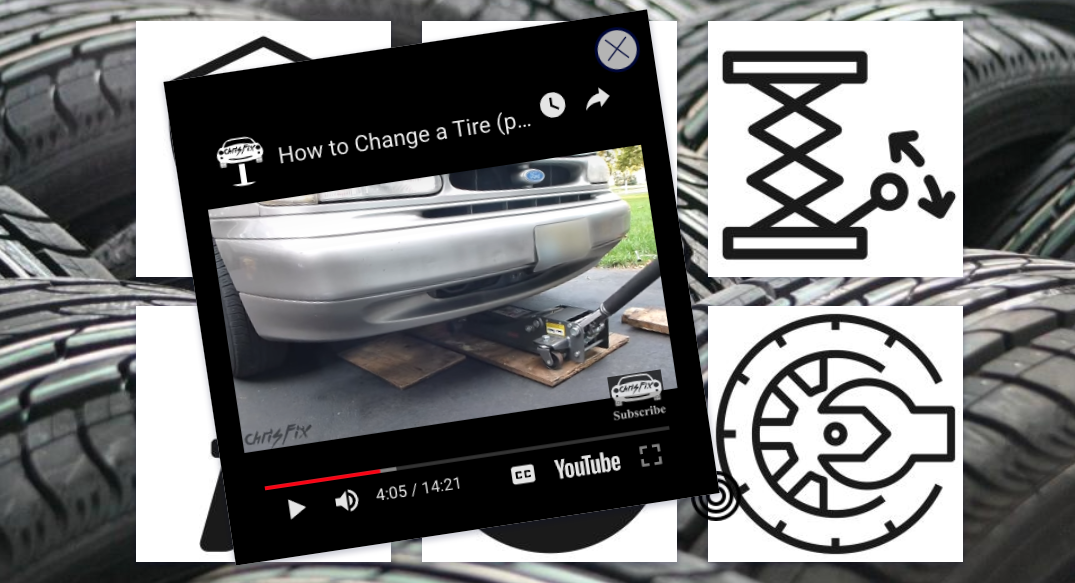 Process changing a tire - tutorial