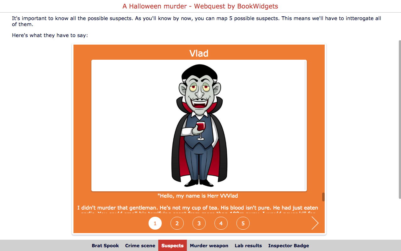 Halloween WebQuest