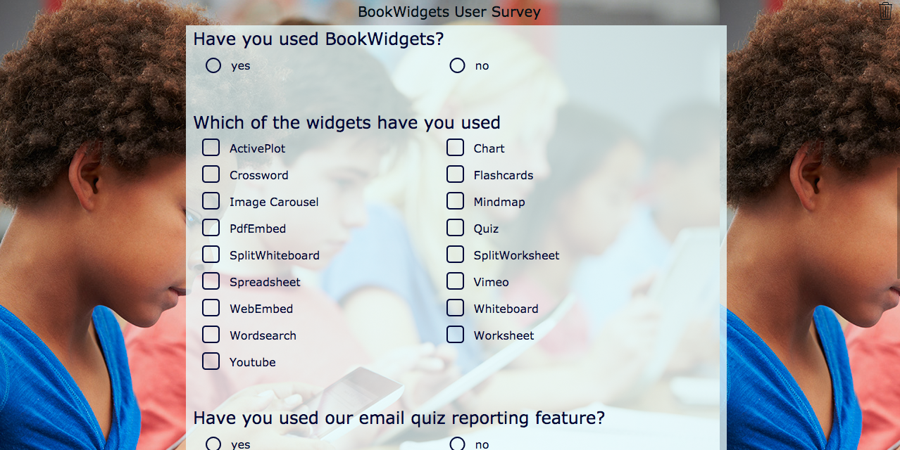 survey widget