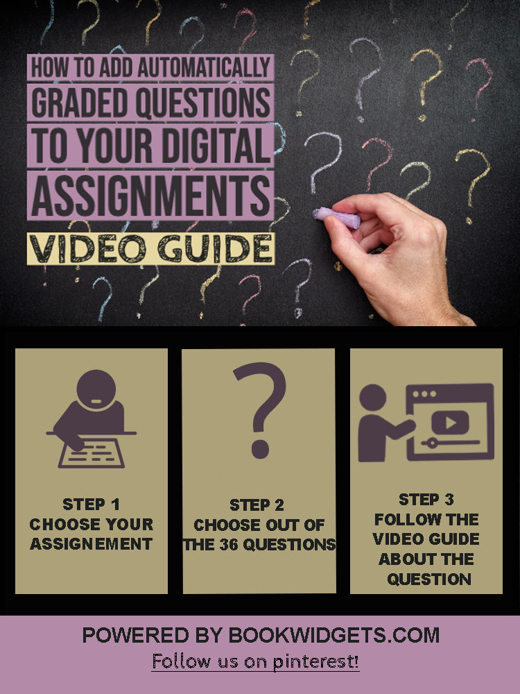 Add automatically graded questions to your digital assignments