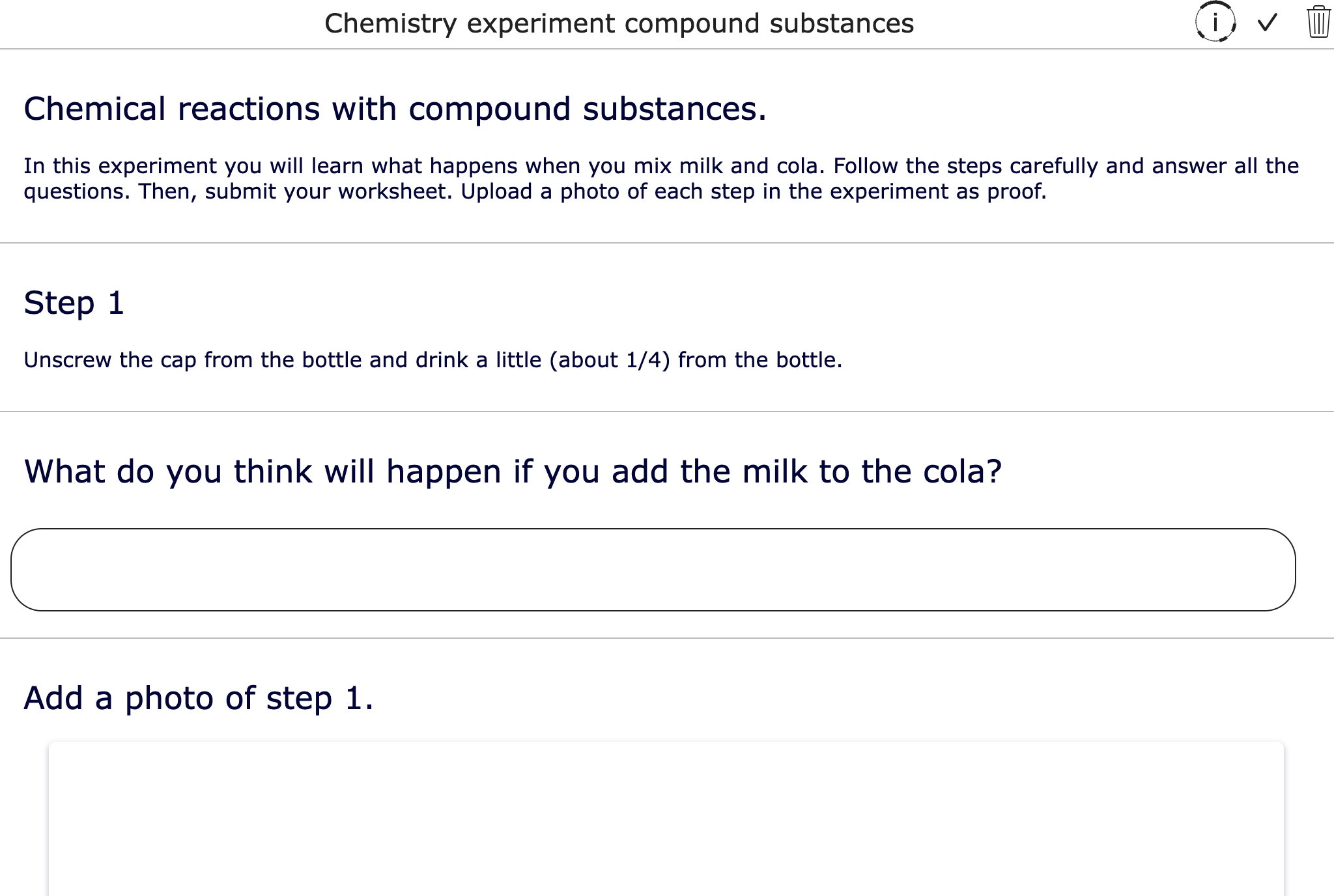 STEM interactive activity Chemistry science lab