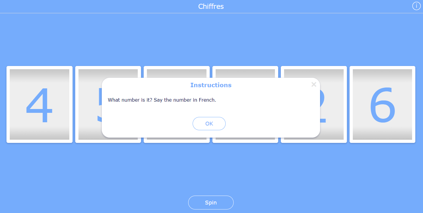 Randomness - French numbers