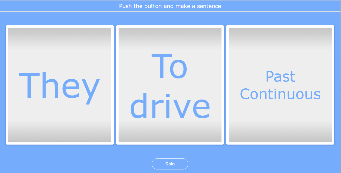 Randomness - Make a sentence