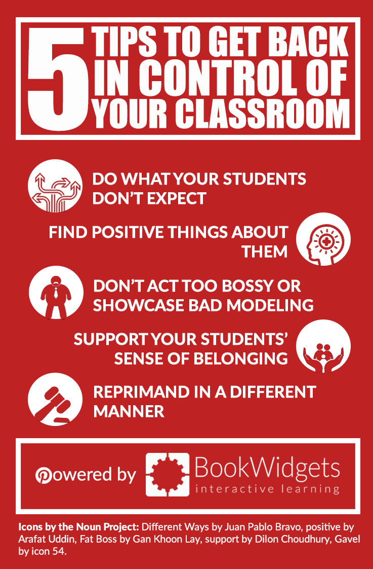 5 tips to get beack in control of your classroom