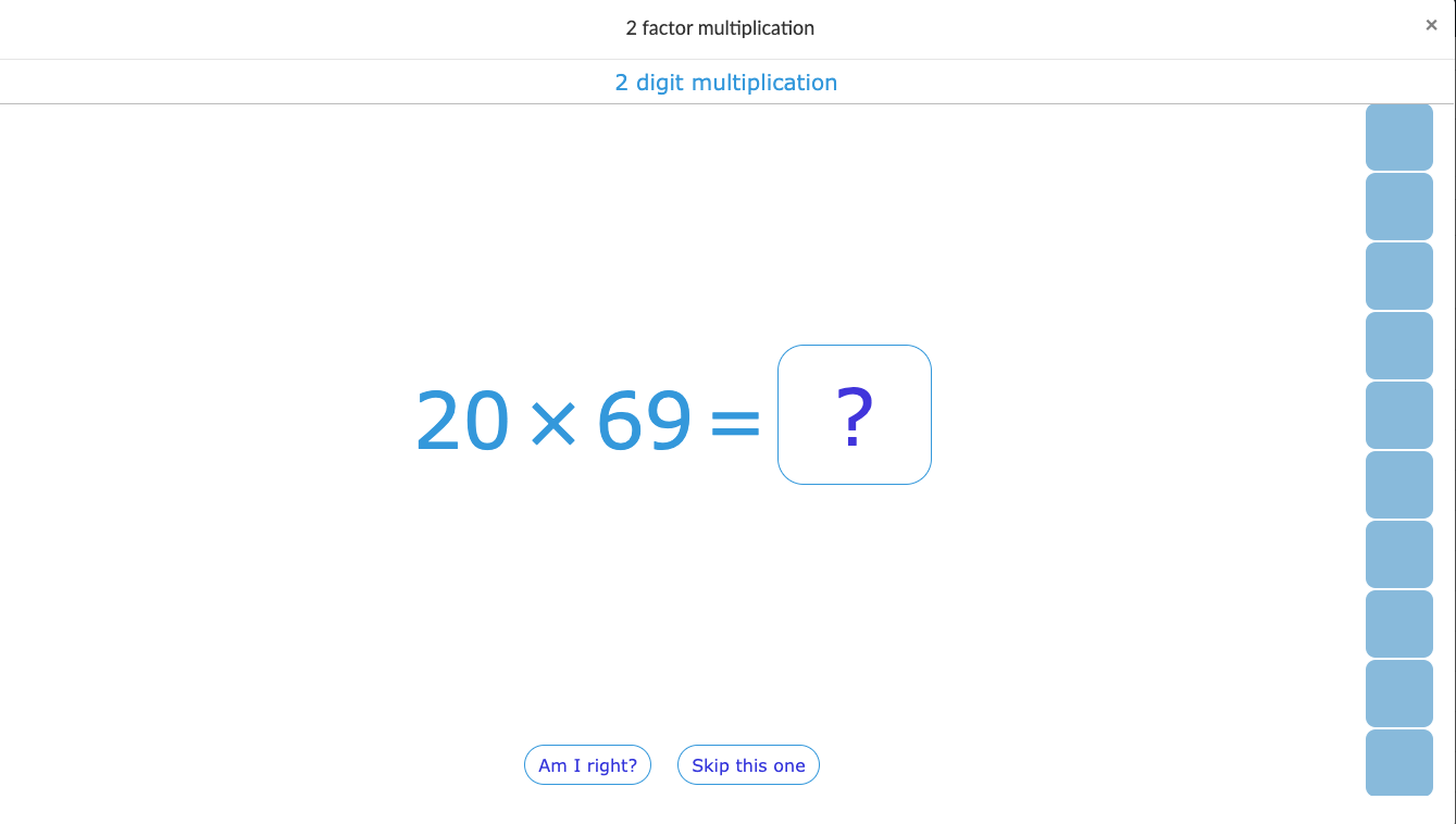 Two factor multiplication