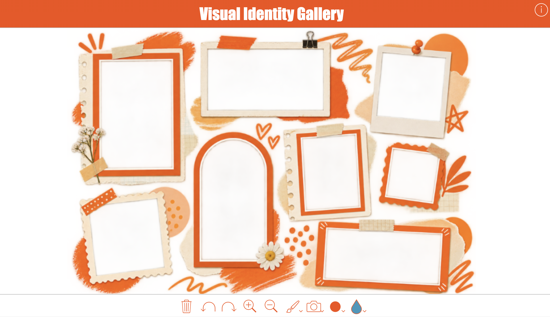 visual identity gallery activity for high school art students