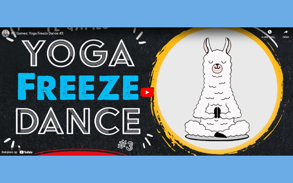 Yoga Freeze Dance - digital PE lesson