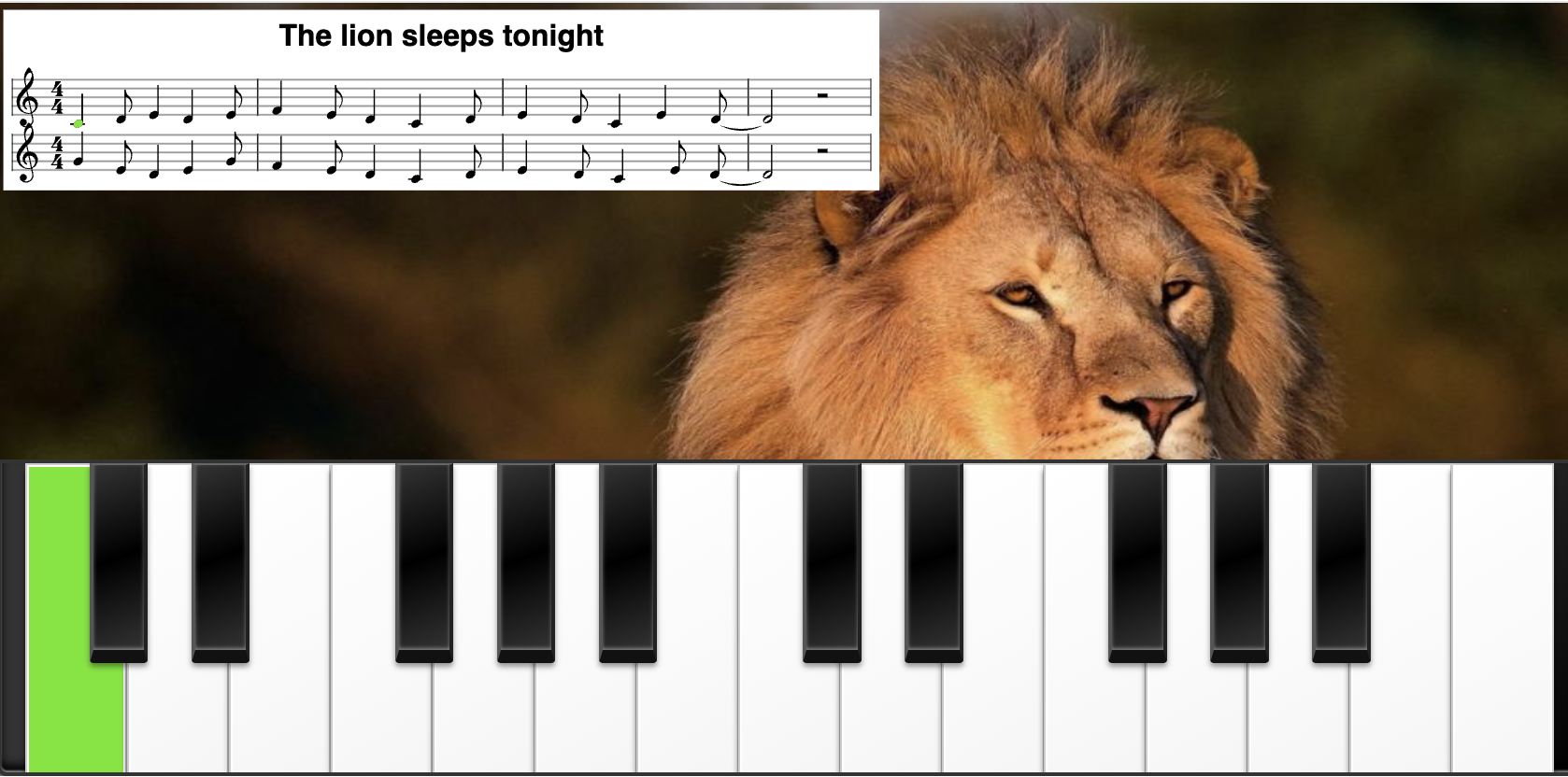 piano-the lion king