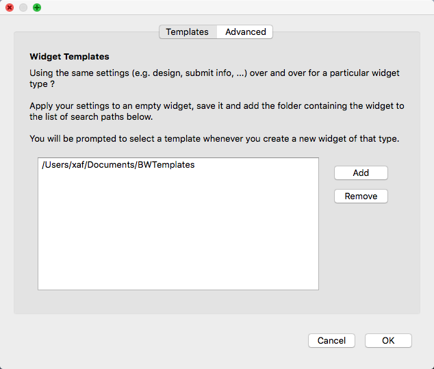 Configure template searchpaths