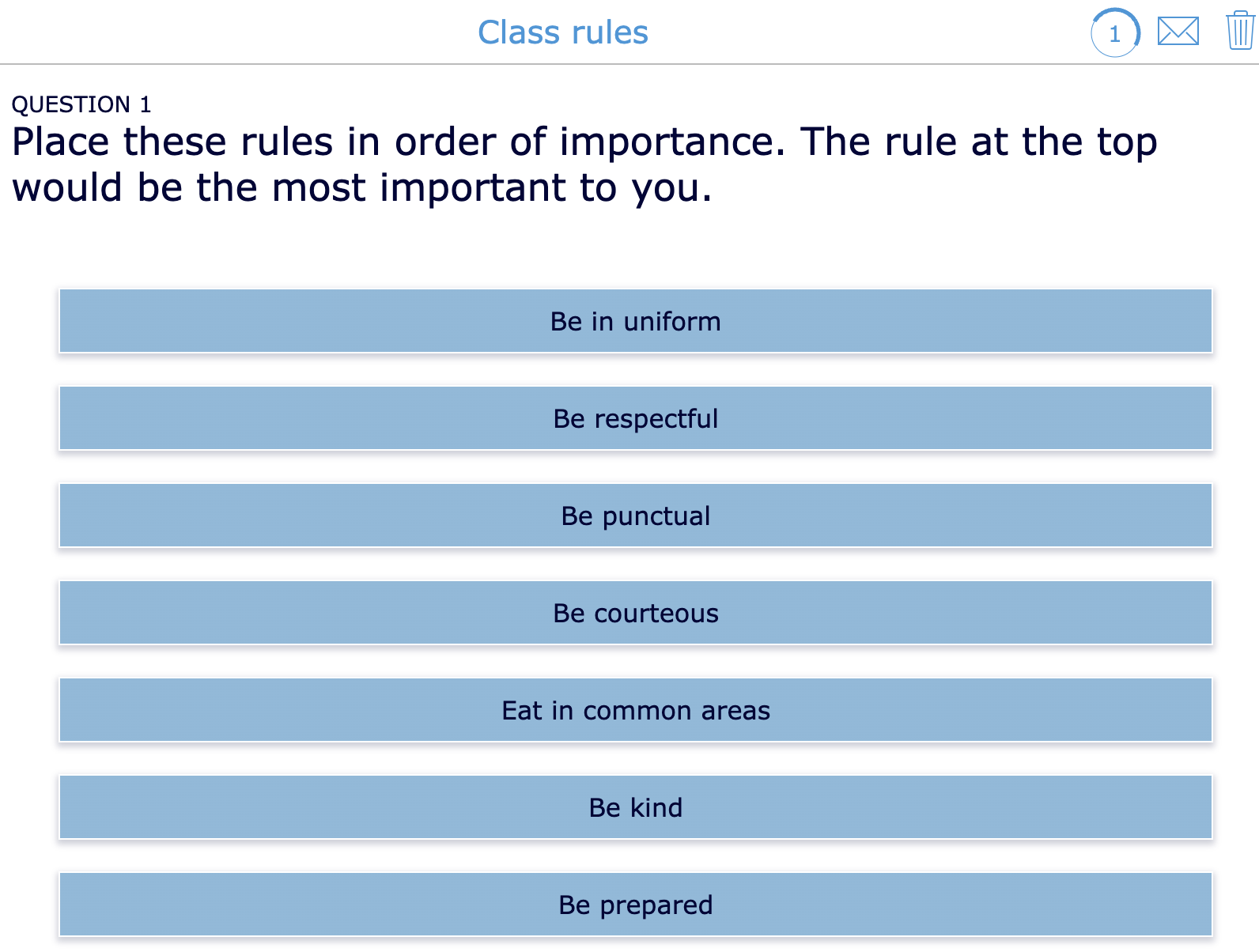 School Supplies & Classroom Rules ( English)