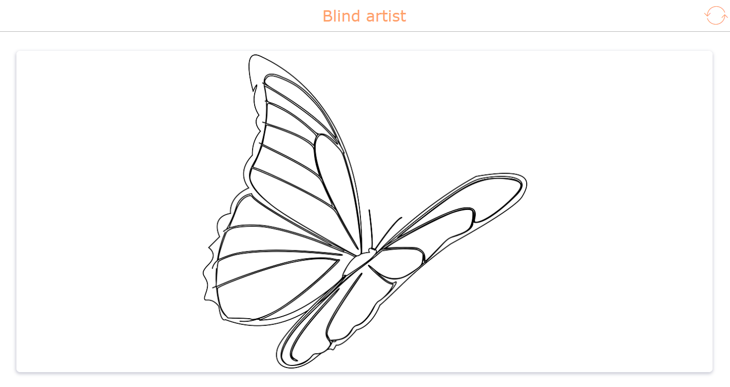 Blind artist