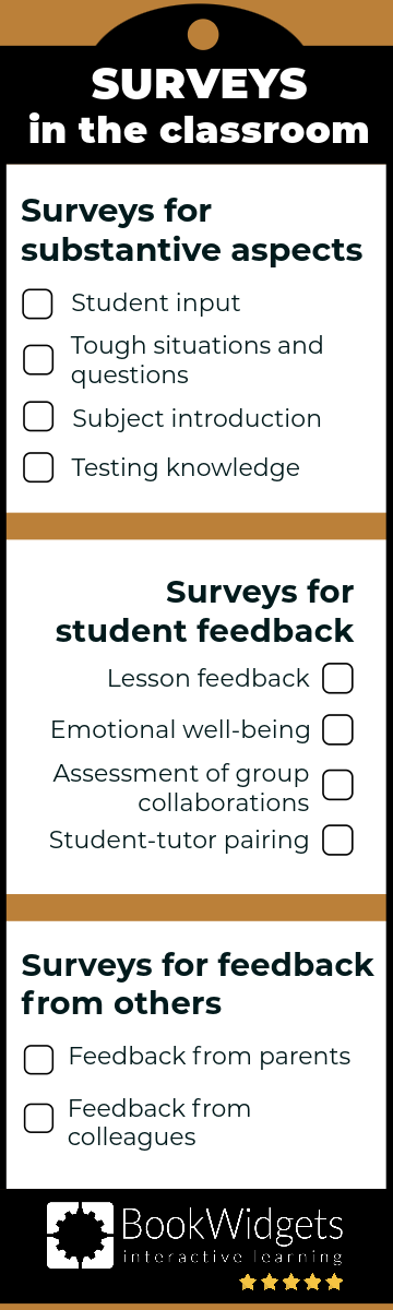 10 Interesting Ways Teachers can use Surveys in the Classroom - BookWidgets