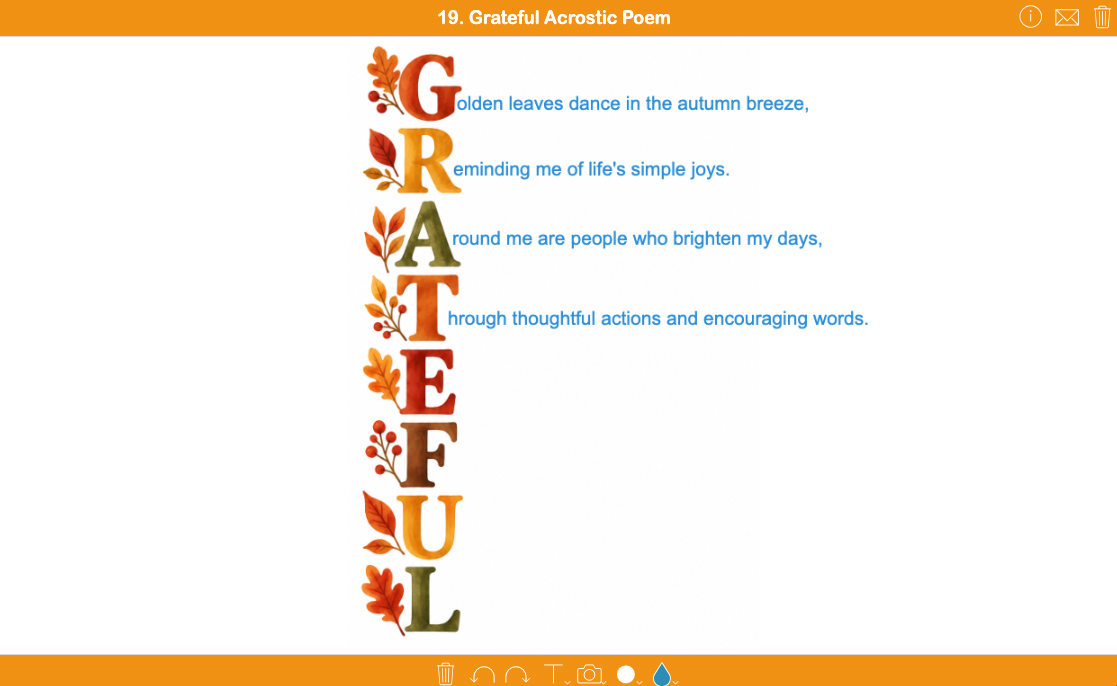 Grateful Acrostic Poem