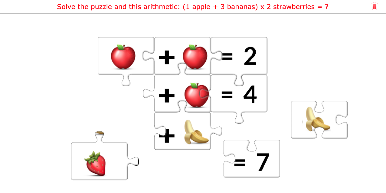 The 12-piece puzzle used for examples throughout the paper