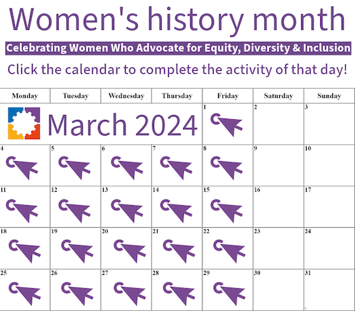 Women’s History Month Calendar