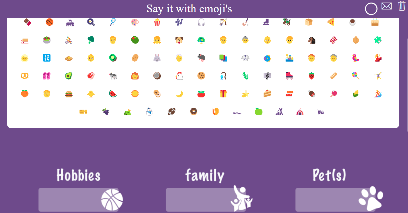 Describe yourself - emojis