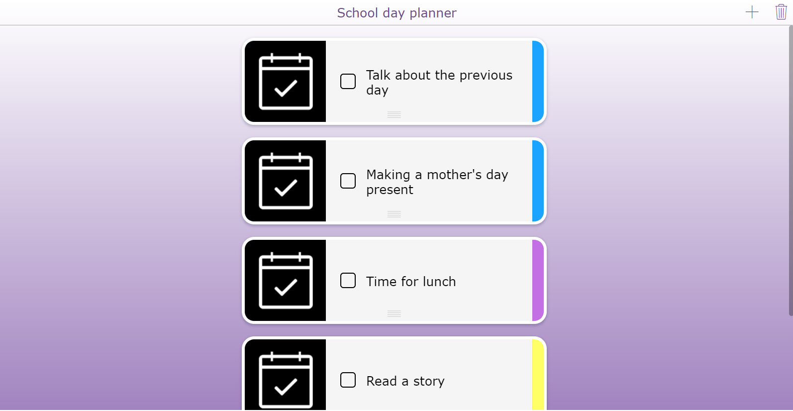 School day planner