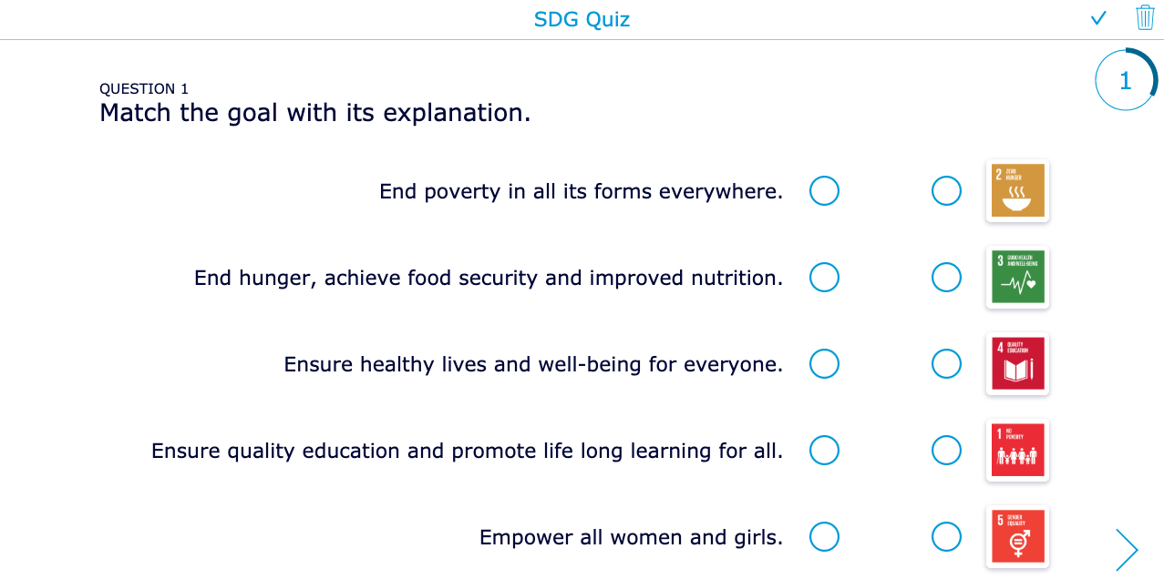 Quiz on SDG’s