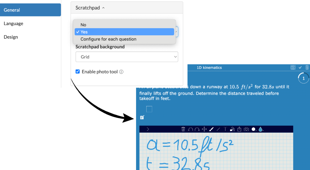 BookWidgets for Physics Bonus tips scratchpad