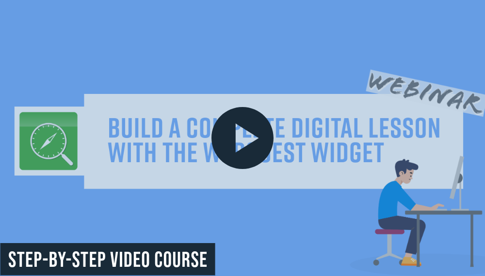 How to Create a Complete Digital Lesson with a WebQuest in BookWidgets