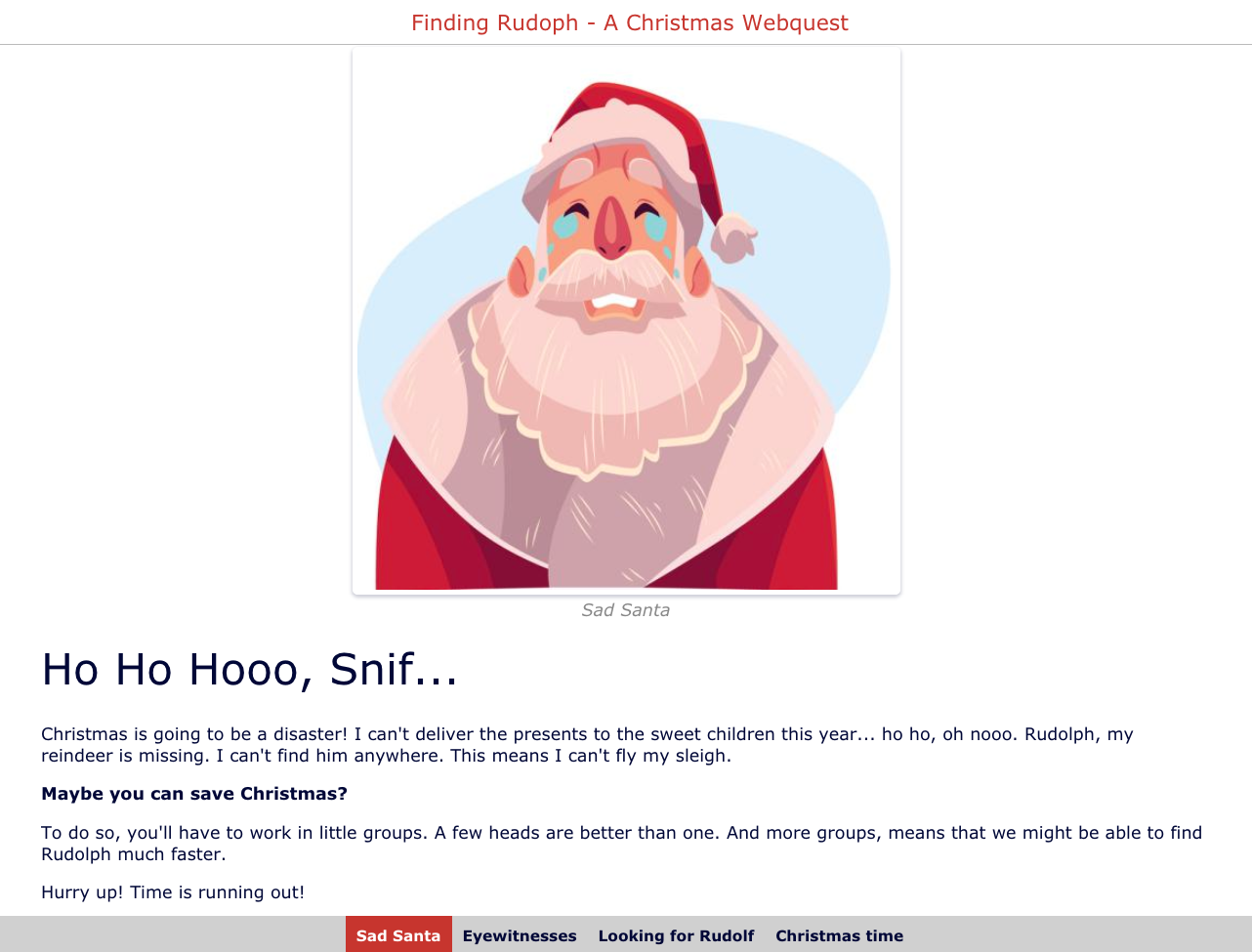 Christmas Webquest for in the classroom