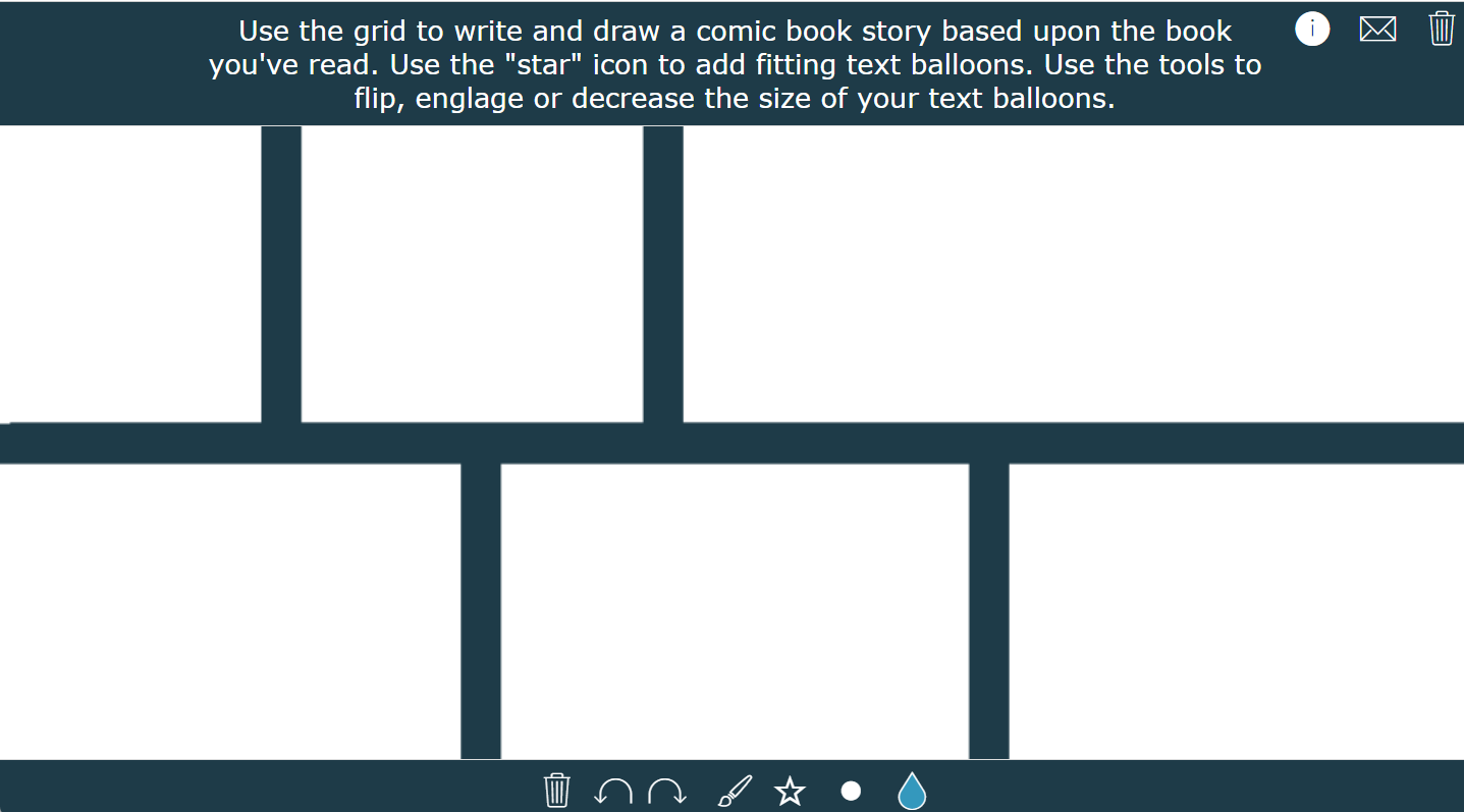 Write a comic sotry primary school lesson