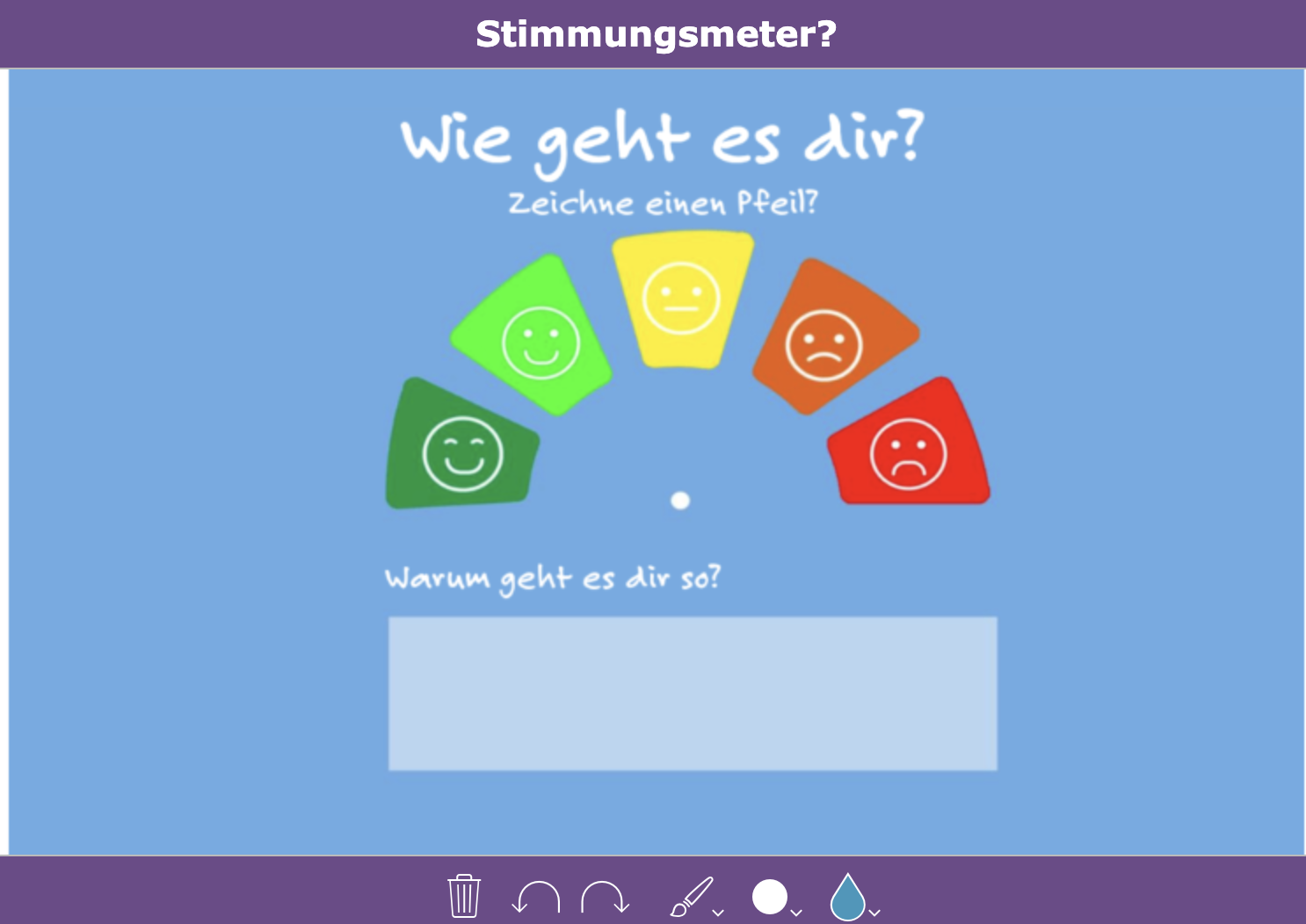 digital exit ticket - Stimungsmeter