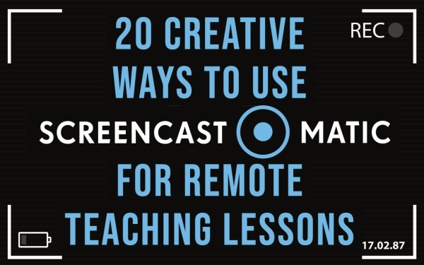 20 Creative ways to use Screencast-O-Matic for remote teaching lessons -  BookWidgets
