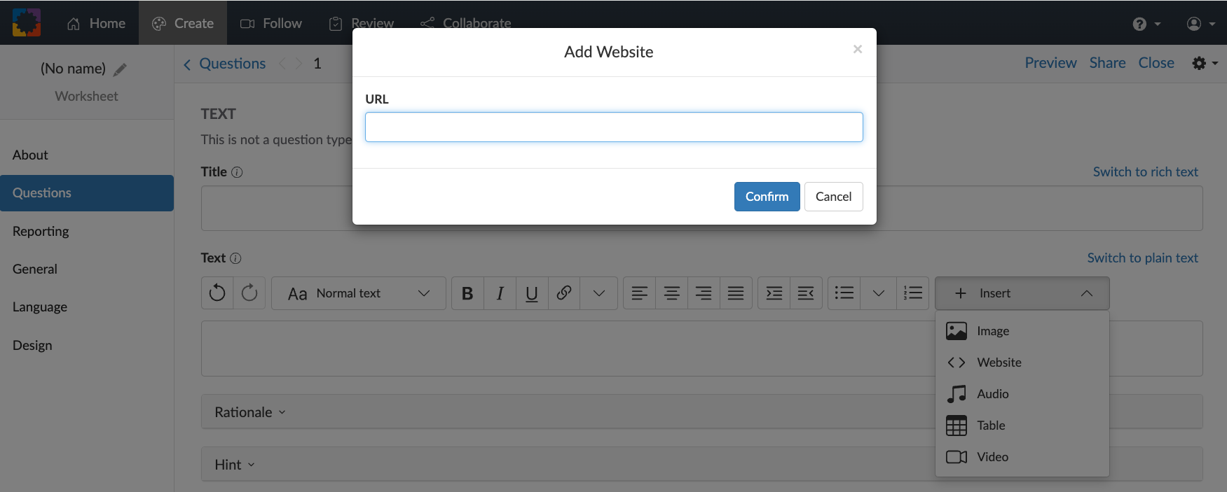 add URL