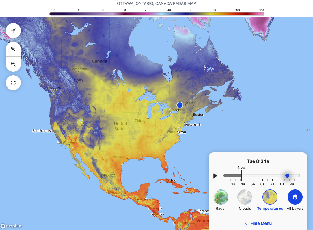 ICT in geography classes lesson ideas - Weather app or website