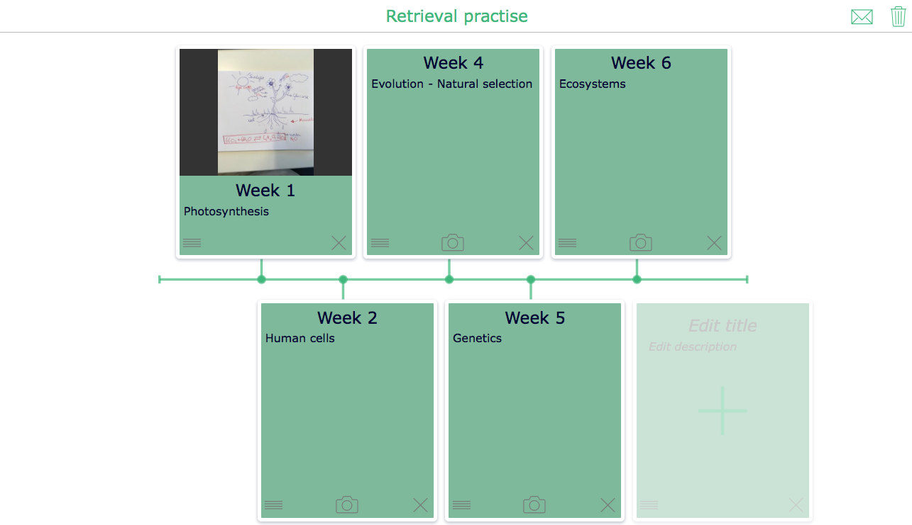 Retrieval practice with BookWidgets - The timeline widget